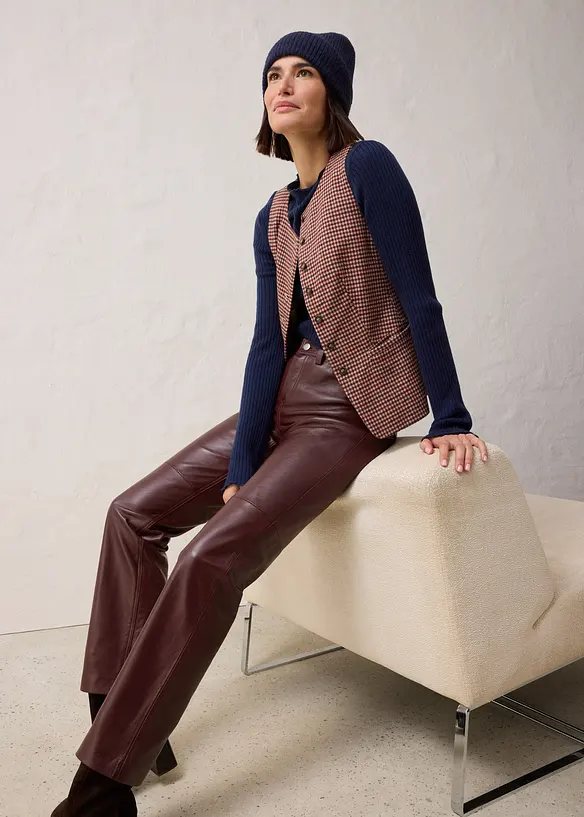 Pantaloni in nappa di agnello, bonprix