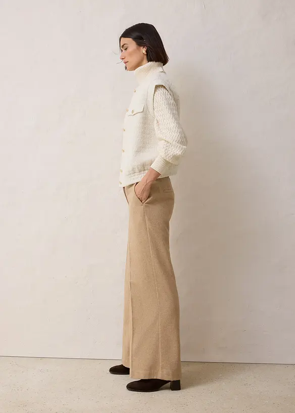 Blazer smanicato con percentuale di lana, bonprix