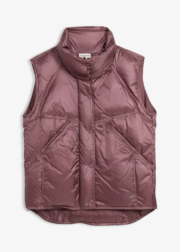 Gilet trapuntato con piume riciclate, bonprix