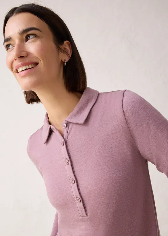 Polo con percentuale di lana, bonprix