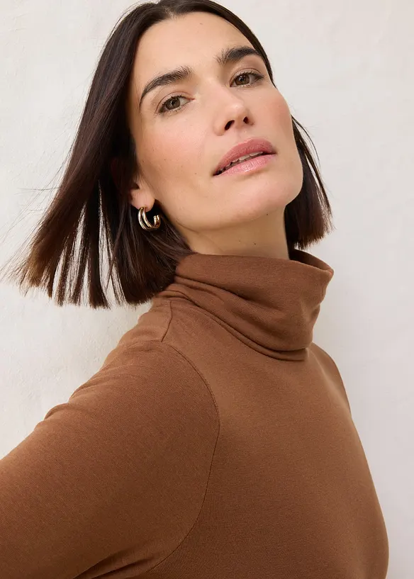 Maglia dolcevita in misto lana, bonprix