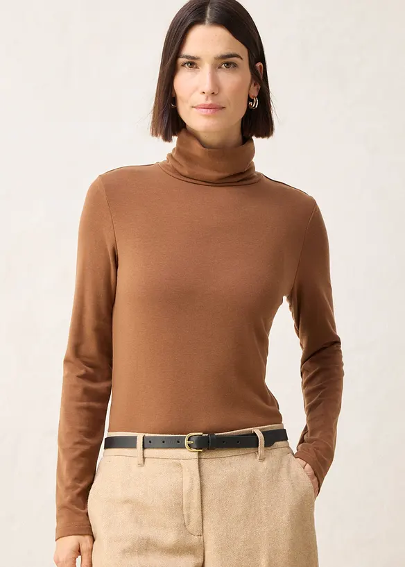 Maglia dolcevita in misto lana, bonprix