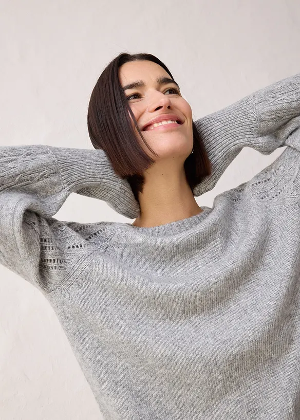 Maglione con percentuale di lana, bonprix