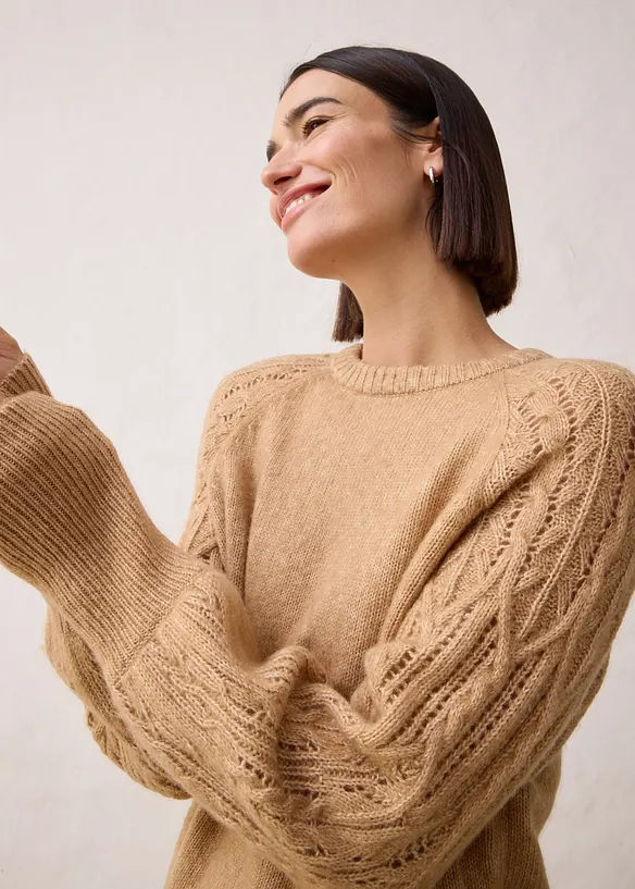 Maglione con percentuale di lana, bonprix