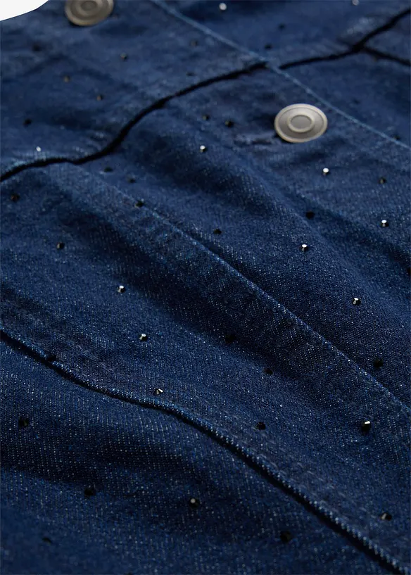 Giacca di jeans con strass, bonprix