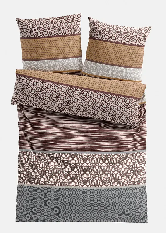 Biancheria da letto con fantasia a fasce, bonprix