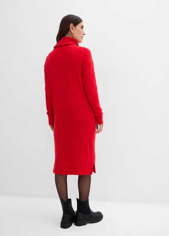 Abito in maglia oversize a collo alto, bonprix