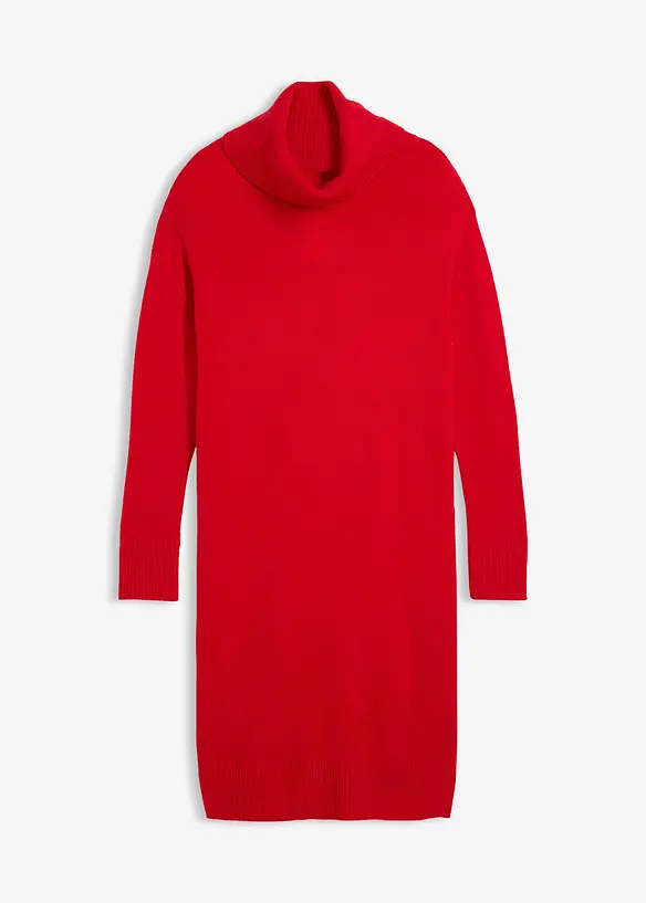 Abito in maglia oversize a collo alto, bonprix