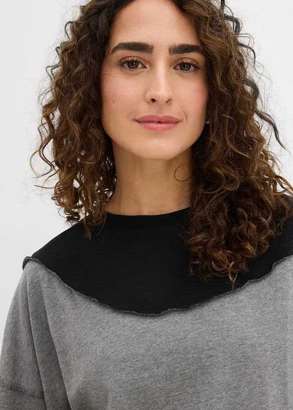 Felpa in misto cotone morbido, bonprix