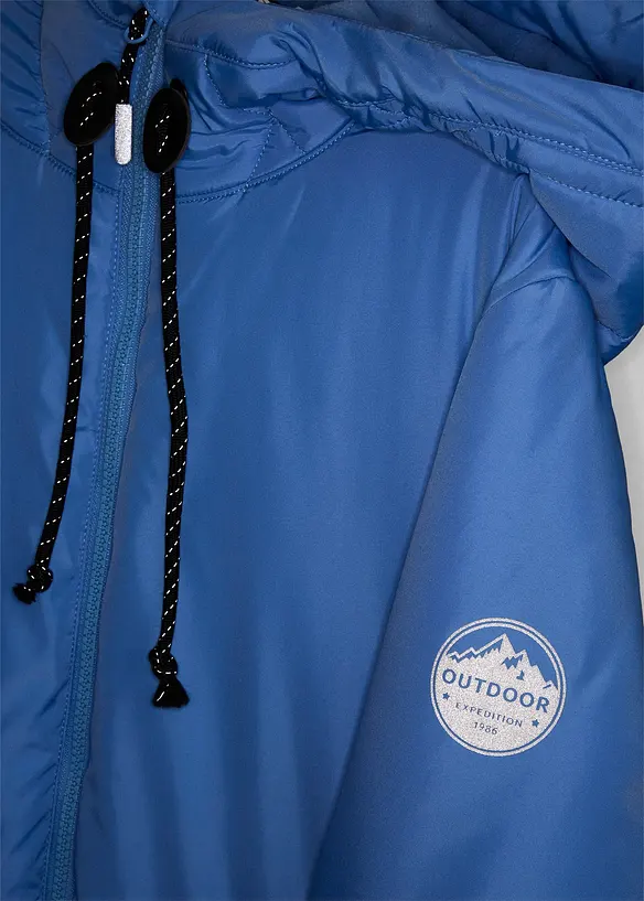 Giaccone tecnico trapuntato con dettagli riflettenti, bonprix