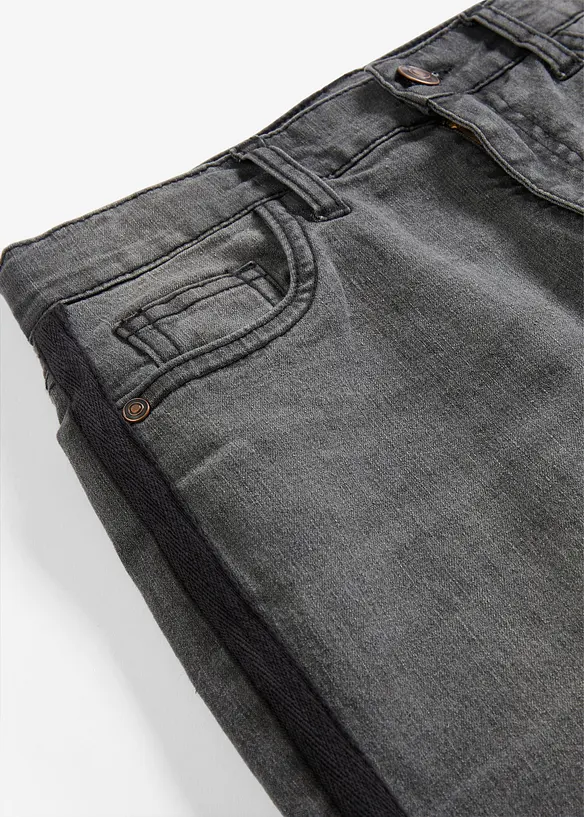 Jeans termici con fodera di jersey, vita media, bonprix