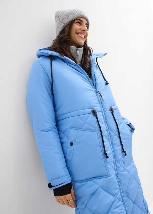 Giaccone tecnico trapuntato con dettagli riflettenti, bonprix