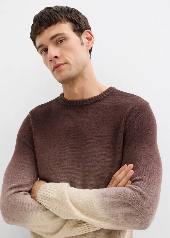 Maglione in filato fine dai colori sfumati, bonprix