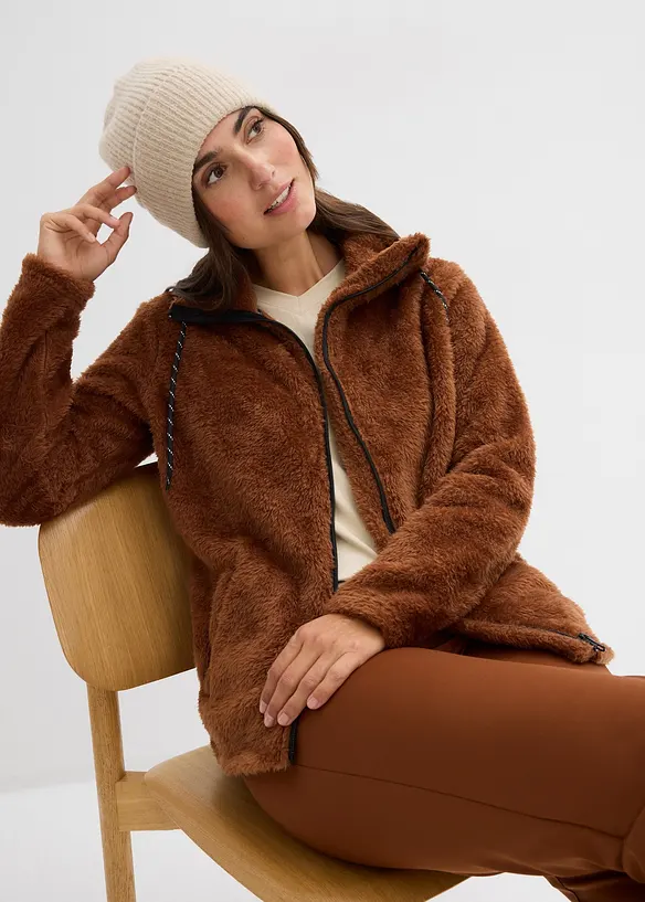 Giacca in pile teddy, bonprix