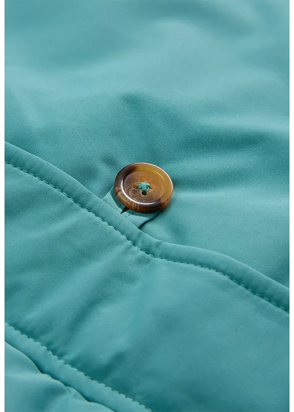 Giubbotto invernale con pellicciotto teddy al cappuccio, bonprix