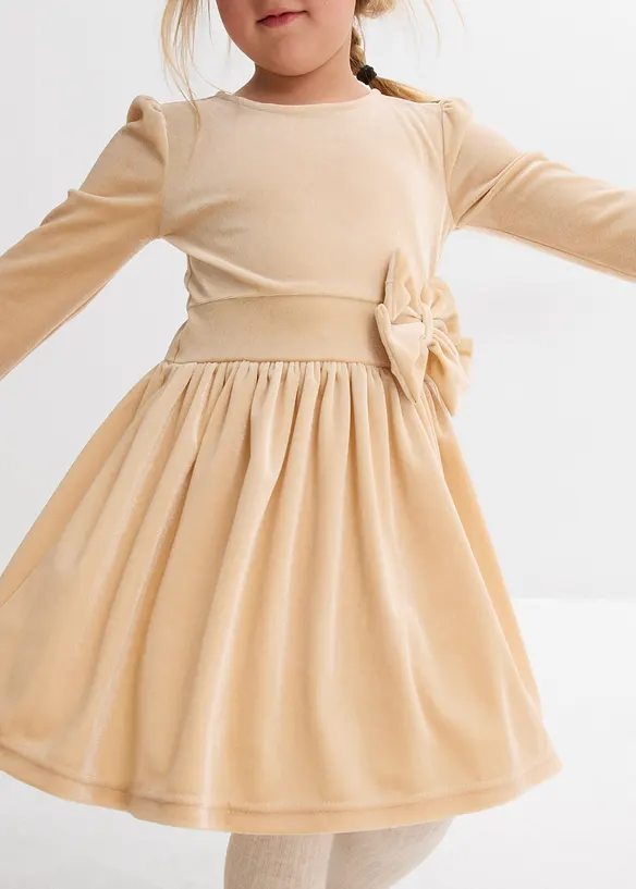 Abito svasato in velluto, bonprix