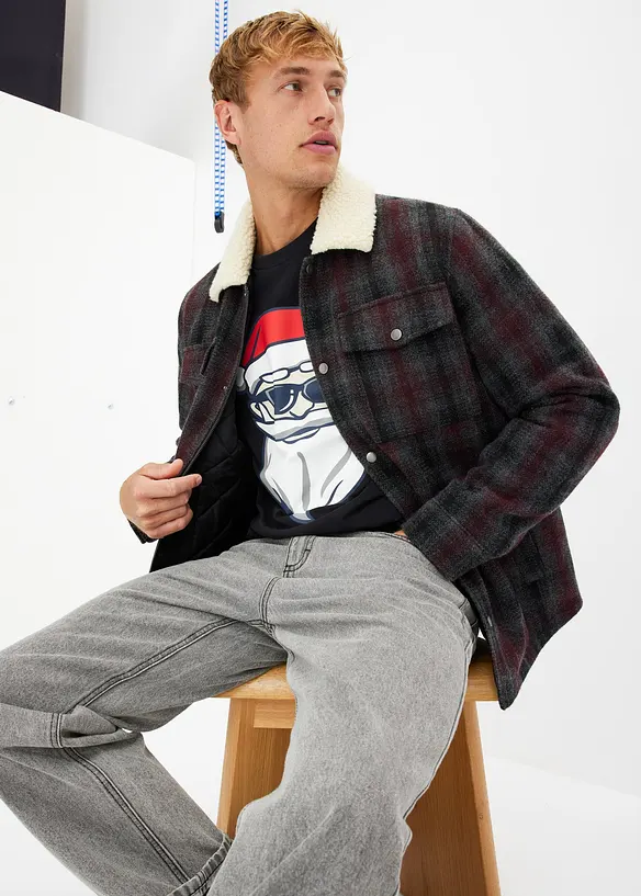 T-shirt natalizia in puro cotone biologico, bonprix