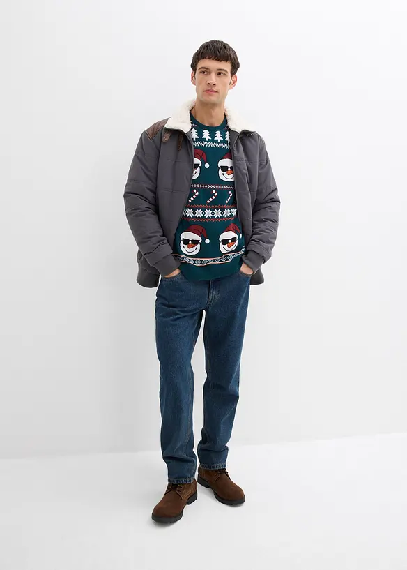 Maglione norvegese con cotone riciclato, bonprix