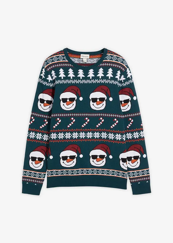 Maglione norvegese con cotone riciclato, bonprix