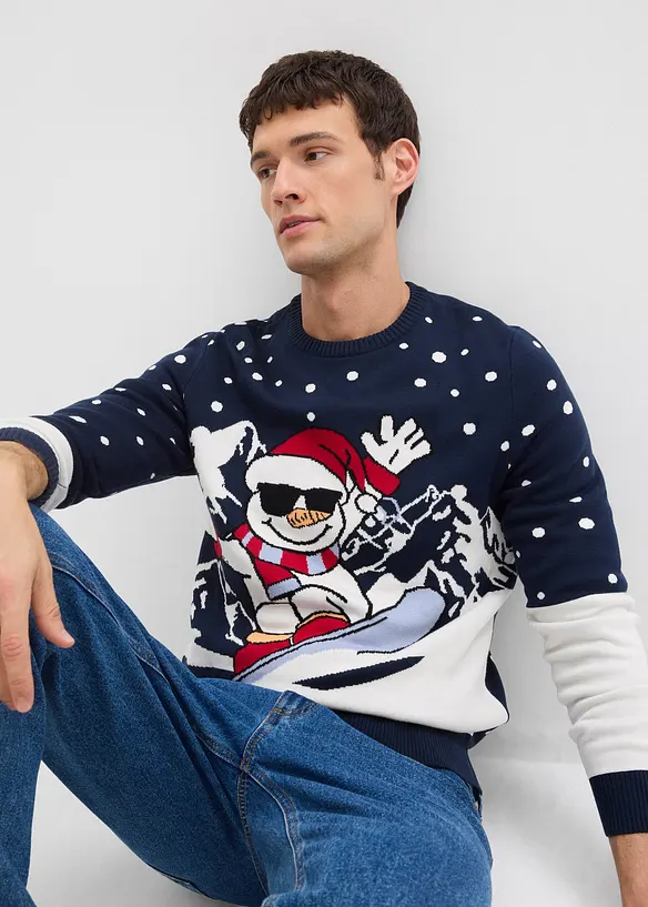 Maglione natalizio con cotone, bonprix