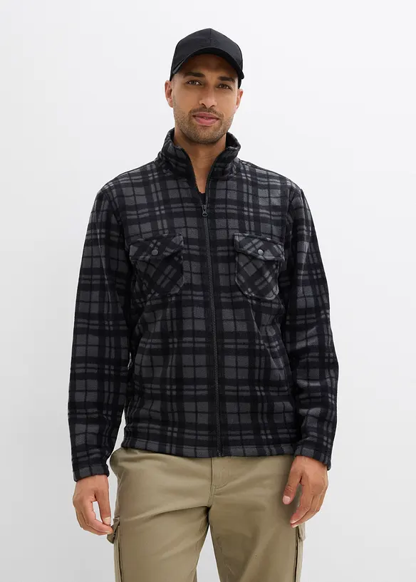 Giacca in pile a collo dritto, bonprix