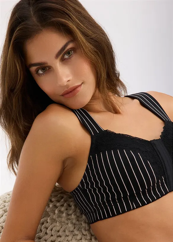 Reggiseno senza ferretto con chiusura anteriore (pacco da 2), bonprix