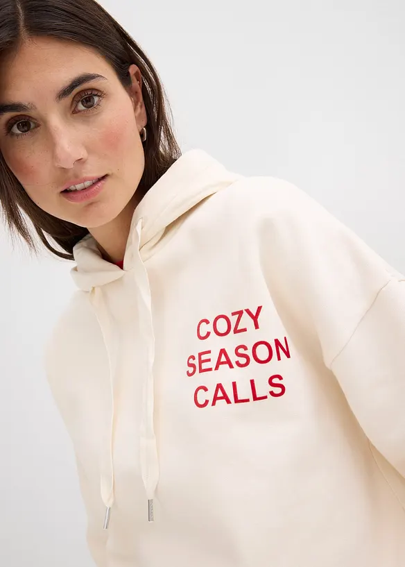 Felpa oversize in puro cotone, bonprix