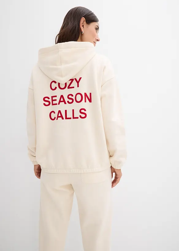 Felpa oversize in puro cotone, bonprix