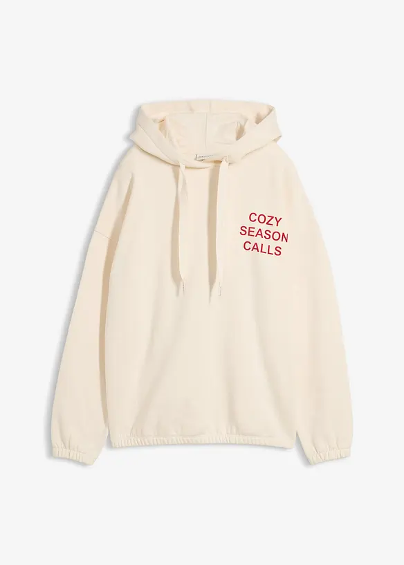 Felpa oversize in puro cotone, bonprix