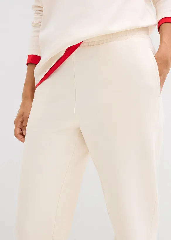 Pantaloni in felpa di puro cotone, bonprix