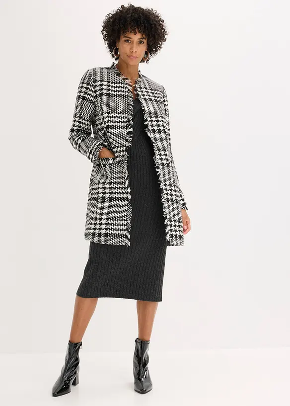 Blazer lungo in bouclé, bonprix