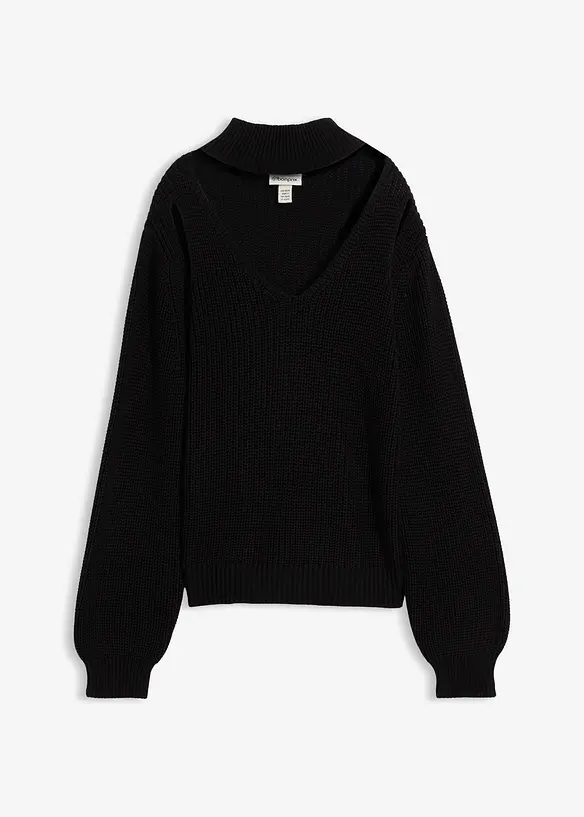 Maglione in  filato grosso con cut-out, bonprix
