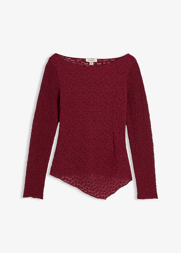 Maglia in pizzo a maniche lunghe, bonprix