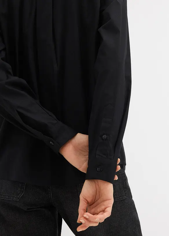 Camicia oversize con tasca a contrasto, bonprix