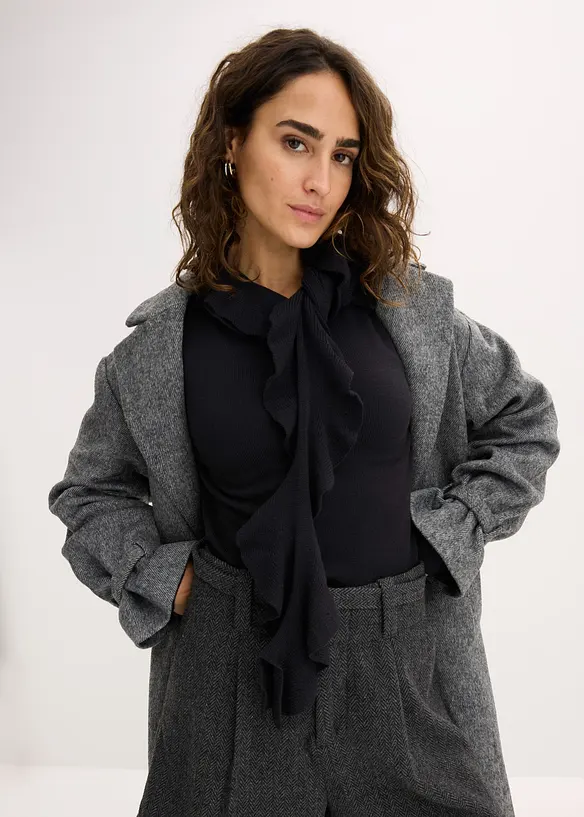 Maglione in filato fine di misto viscosa fluente, bonprix