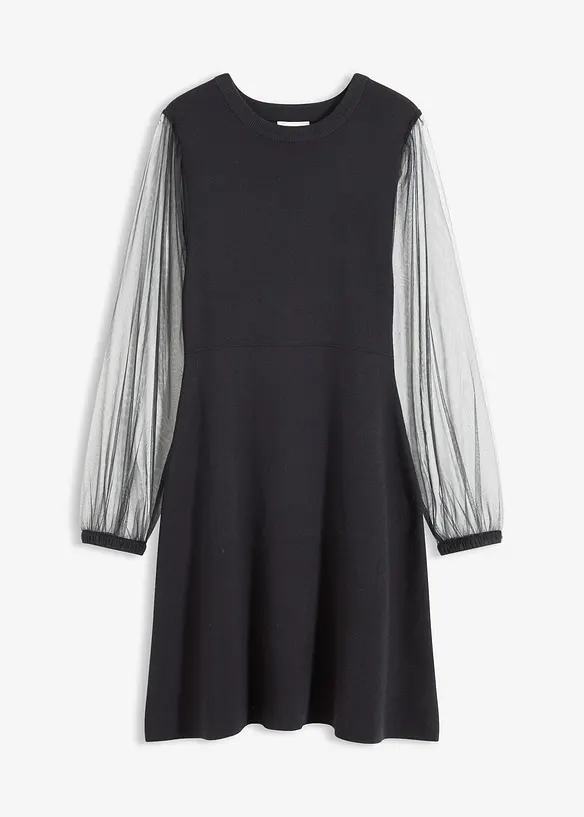 Abito in maglia di misto viscosa fluente, bonprix