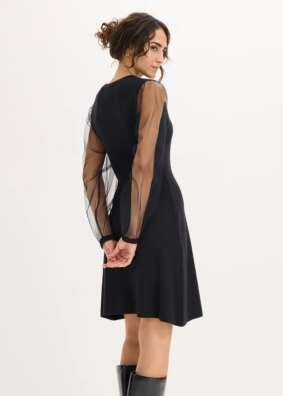 Abito in maglia di misto viscosa fluente, bonprix