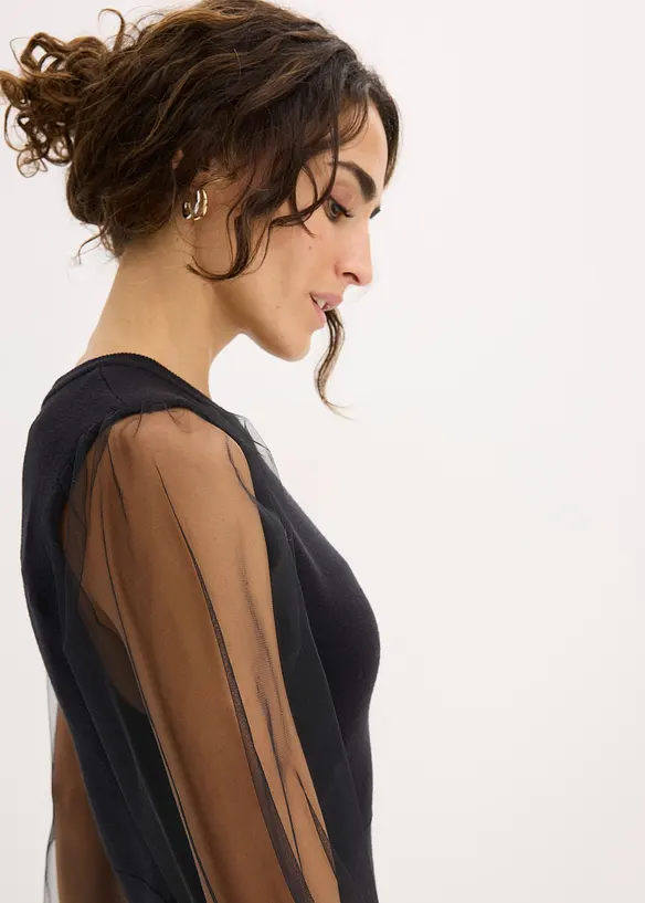 Abito in maglia di misto viscosa fluente, bonprix