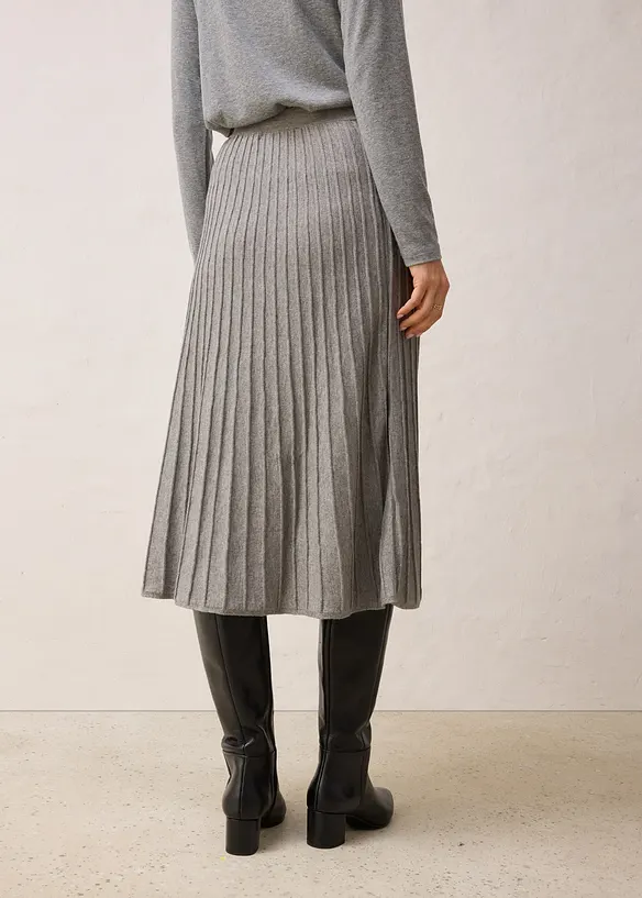 Gonna di maglia con lana merino, bonprix