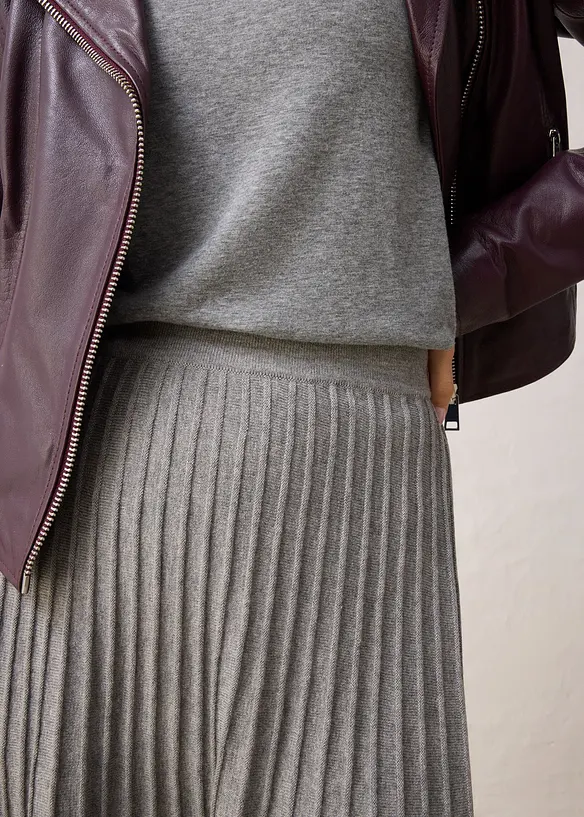 Gonna di maglia con lana merino, bonprix