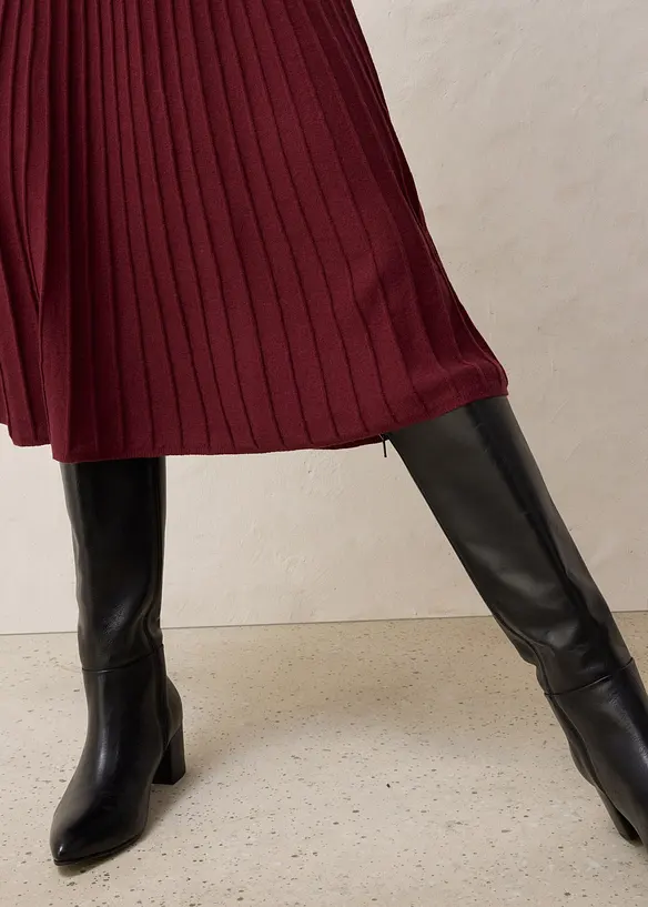 Gonna di maglia con lana merino, bonprix