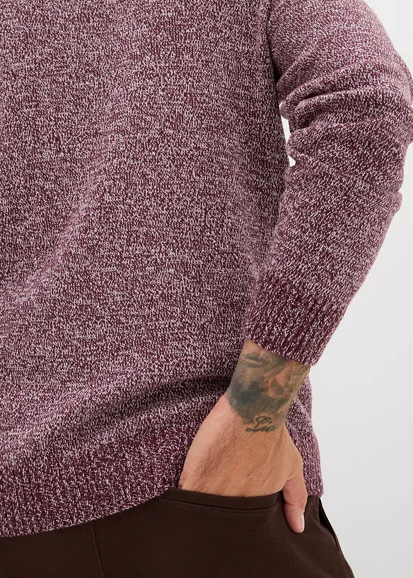 Maglione a collo alto con cotone, bonprix