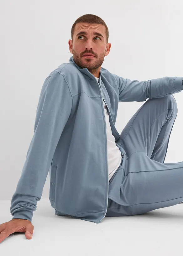 Pantaloni in felpa con piega cucita, bonprix