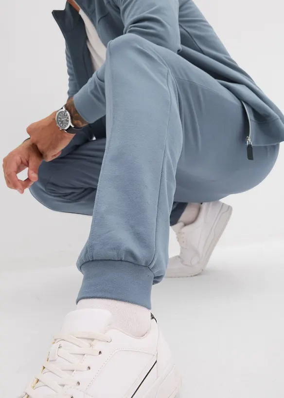 Pantaloni in felpa con piega cucita, bonprix