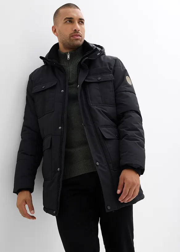 Parka tecnico imbottito impermeabile, bonprix