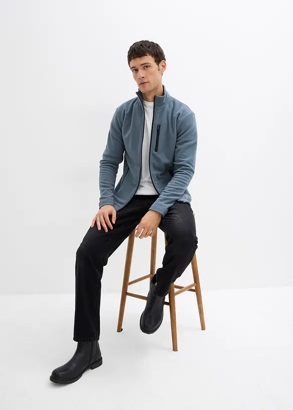 Giacca in pile con pratiche tasche zippate, bonprix