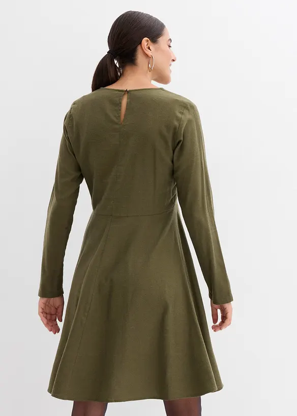 Abito in flanella di puro cotone, bonprix