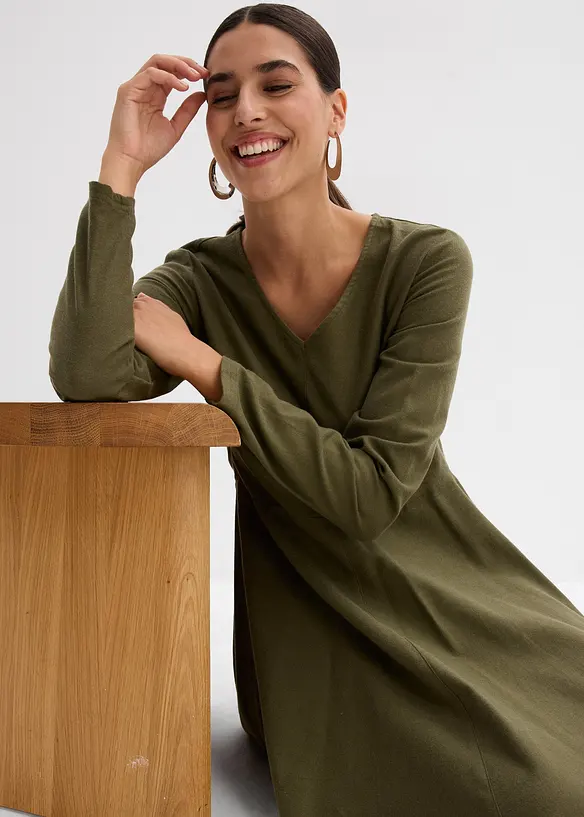 Abito in flanella di puro cotone, bonprix