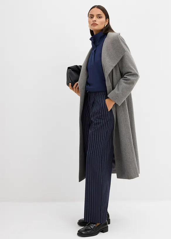 Felpa oversize in tessuto effetto neoprene, bonprix