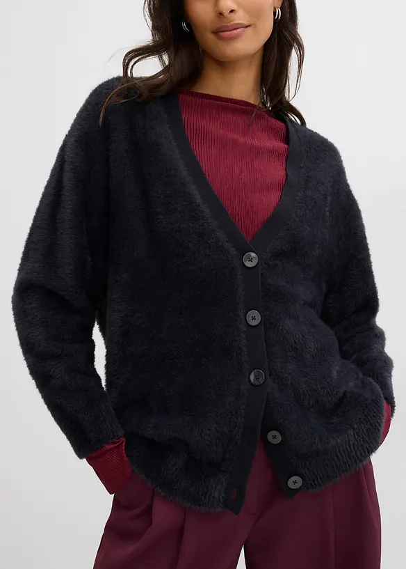 Cardigan in misto viscosa, bonprix